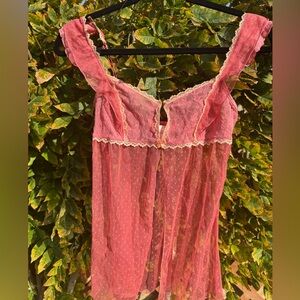 Vintage Y2K Victoria's Secret Pink Lace Lingerie